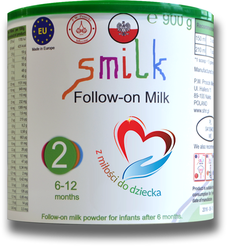 Mleko dla dzieci, mleko początkowe, mleko następne, preparat do żywienia niemowląt, smilk, smilk 2
