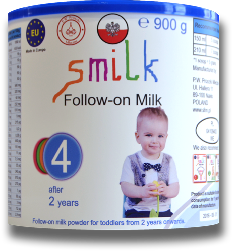 Mleko dla dzieci, mleko początkowe, mleko następne, preparat do żywienia niemowląt, smilk, smilk 4